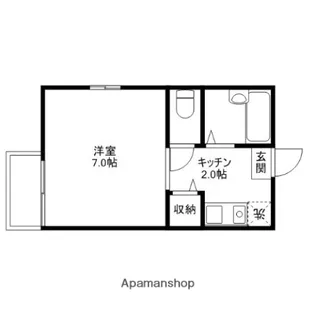 コーポユーカリ【2階】の間取り