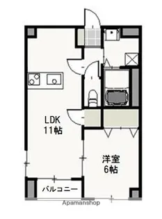フラットT&T【1階】の間取り