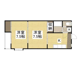 グリーンハイツ原尾島【301号室】の間取り