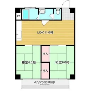 坂本マンション【3階】の間取り