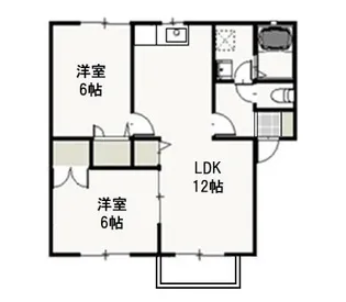 ヴェッセルA【2階】の間取り