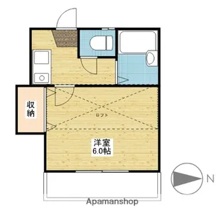 1Kの間取り画像