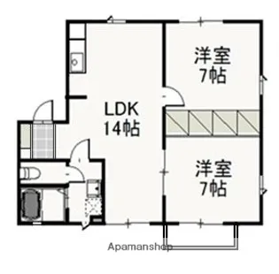 アーバンハイツ中井 A【2階】の間取り
