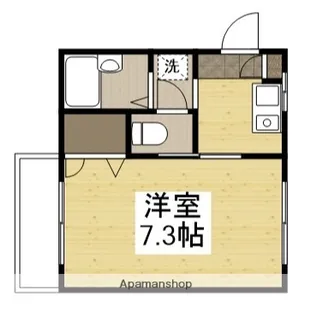 ディアス西川原【203号室】の間取り