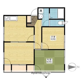 ルネサンスハイツ【1階】の間取り