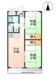 サンライフ大元【40A号室】の間取り