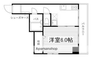 グレイス岡山【2A号室】の間取り