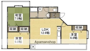 ジョイフル津島Ⅱ号館【201号室】の間取り