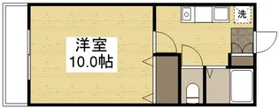 リズミラルU【203号室】の間取り