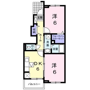 メローライフB【1階】の間取り