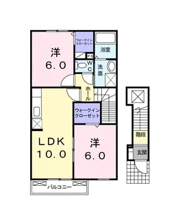 フォレストシティ【2階】の間取り