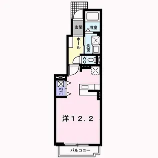 プリムローズ・K A【1階】の間取り