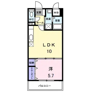 アバンツァート【1階】の間取り