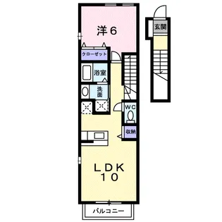 アリヴィオ・ランシェ【2階】の間取り