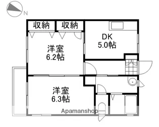 コーポイノウエ【201号室】の間取り