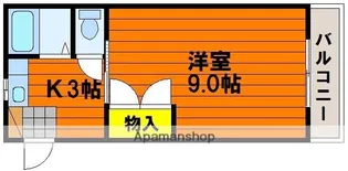 ラ・パルテール福富 弐番館【211号室】の間取り