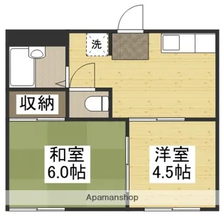 メゾン青葉【102号室】の間取り