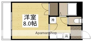 コーポロータス【101号室】の間取り