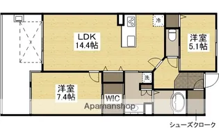 ロイヤルガーデン大供壱番館【9階】の間取り