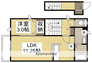 フォーレ奥田【2階】の間取り