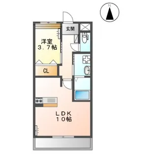 アンスリールM【1階】の間取り