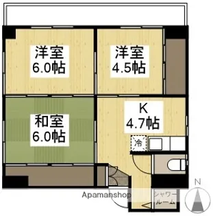 ORANGE医大北 西棟【2階】の間取り