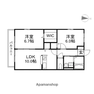 エンドレスVI【2階】の間取り