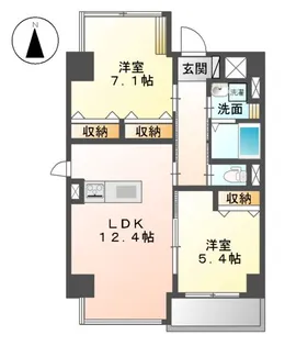 アルストロメリア【2階】の間取り