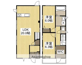 岡山県岡山市北区津島福居2丁目【一戸建】の間取り