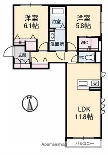 ブルーム津島福居【2階】の間取り