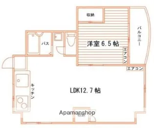 カサグランデ鹿田町【2階】の間取り