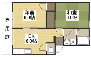ヴィラ・ウインディアC【1階】の間取り