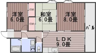 プレジデントパレス【201号室】の間取り