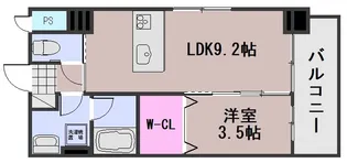 スカイガーデン春日町【2階】の間取り