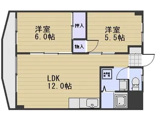ハイデンス岡山【3階】の間取り