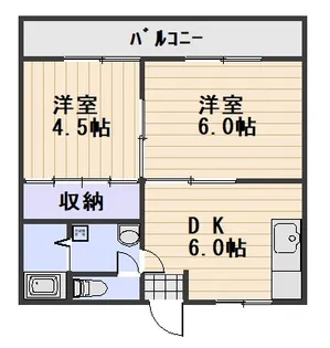 サンロイヤル豊成【3階】の間取り
