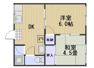 ル・クール緑町【2階】の間取り
