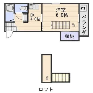 カーサ幹Ⅲ【2階】の間取り