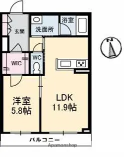 La peinture【2階】の間取り