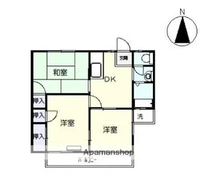 ドミール小山【203号室】の間取り