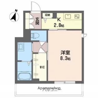 リガーレ中井【2階】の間取り