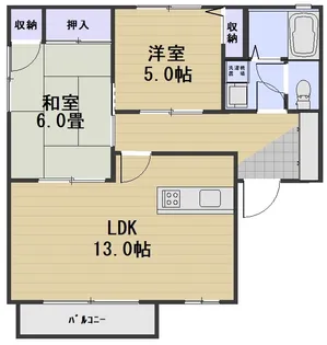 ディアス78 T棟【2階】の間取り