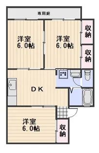 シャンポールながせA棟【1階】の間取り