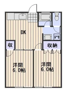 山田アパート【2階】の間取り