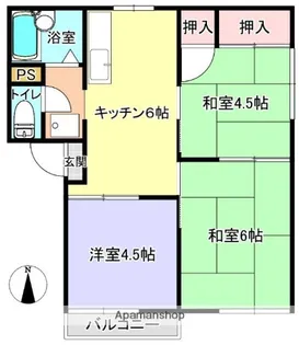 コーポアルビオン【1階】の間取り