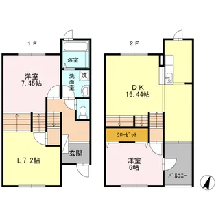 カーサ・カルム【1階】の間取り