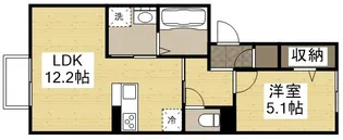 ハートフル新保【101号室】の間取り