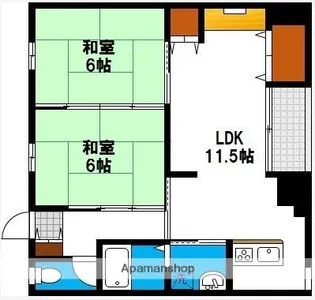 車屋マンション【201号室】の間取り