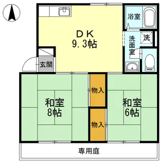 ニューエレガンス【1階】の間取り