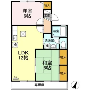 プリマベーラ B棟【1階】の間取り